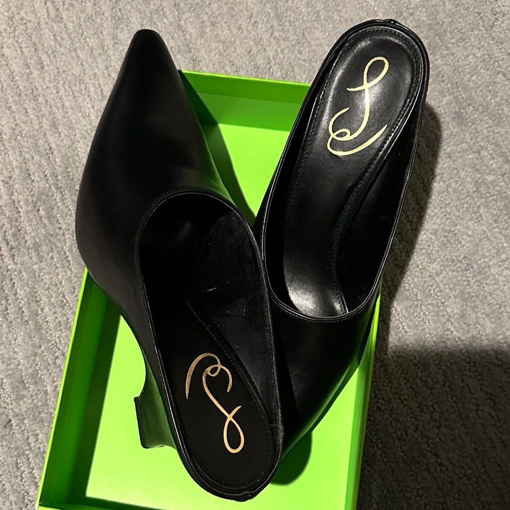 Sam Edelman Black Mules
